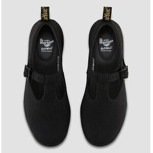 Dr. Martens Women's Winona Mary Jane Flats In Black Canvas Size 7